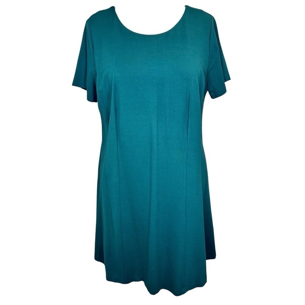 Talbots Scoop Neck Short Sleeve Shift Dress Plus Size 16WP